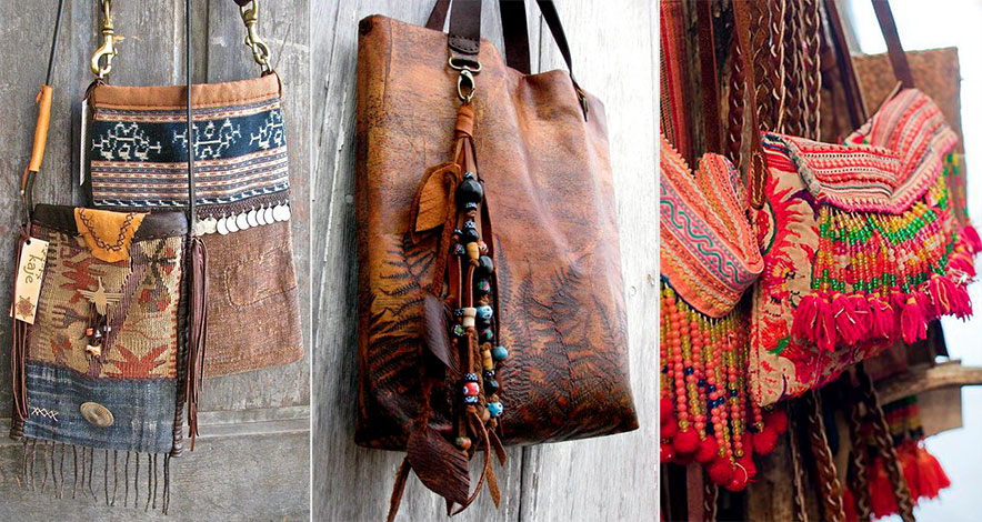 Diferencia de bolsos boho chic