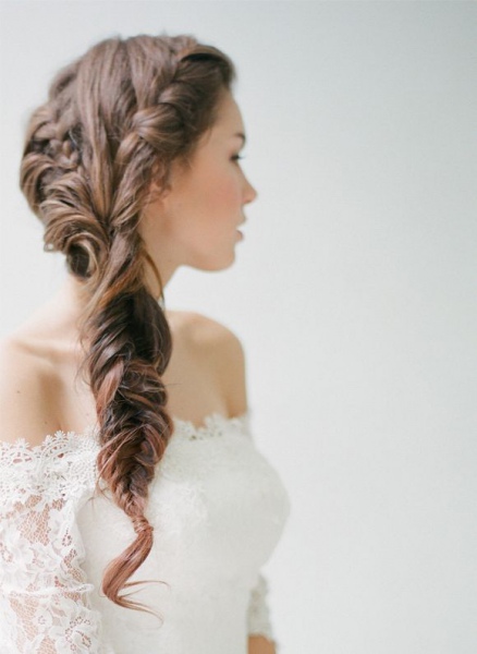 trenzas en cascada un peinado para la novia ideal