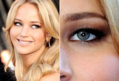 Actriz que disimula sus párpados caídos con maquillaje