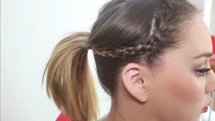 Peinado fácil de cola y trenza